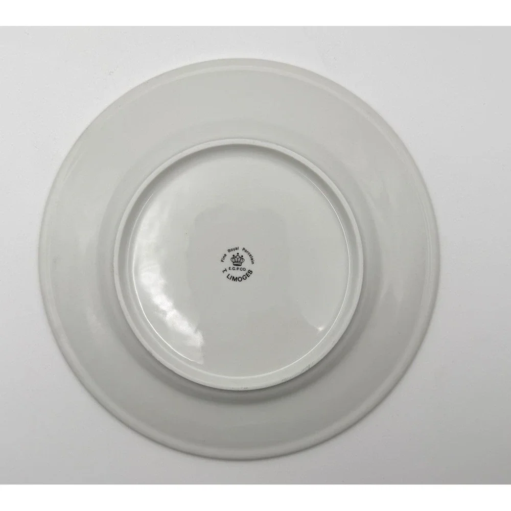 Set of 3 Limoges Egyptian Revival Decorative Plates 7.5